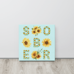 SOBER – Chinoiserie Sunflower Canvas Print - Default Title | Sobervation