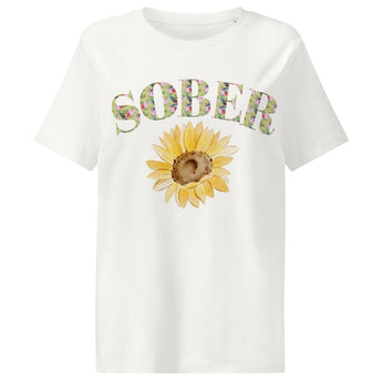SOBER – Chinoiserie Sunflower Organic Women’s Tee - S | Sobervation