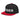 SOBER - Embroidered Snapback Hat - Black/ Red Classic Snapback - Sobervation