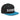 SOBER - Embroidered Snapback Hat - Black/ Teal Classic Snapback - Sobervation