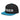 SOBER - Embroidered Snapback Hat - Black/ Teal Classic Snapback - Sobervation