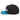 SOBER - Embroidered Snapback Hat - Black/ Teal Classic Snapback - Sobervation