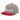 SOBER - Embroidered Snapback Hat - Heather Grey/ Red Classic Snapback - Sobervation