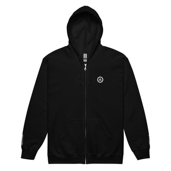 Sober Embroidered Zip Hoodie Personalized With Your Sobriety Date - Black / S | Sobervation