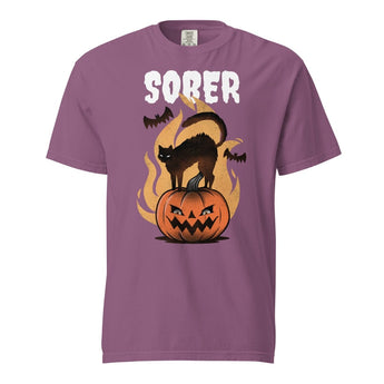 Sober Halloween Limited Edition Unisex Heavyweight Tee - Berry Graphic Print T Shirt - Sobervation