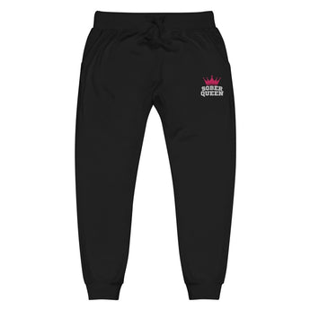 Sober Queen Embroidered Sweatpants | Unisex Fleece Joggers - Black / XS | Sobervation