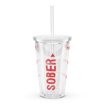 Sober Translations Vol. 3 – Clear Plastic Tumbler - Default Title | Sobervation