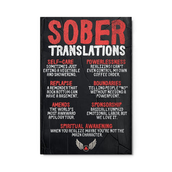 Sober Translations Vol. 3 – Metal Wall Print - Default Title | Sobervation