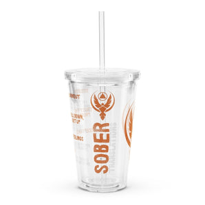 Sober Translations Vol. 4 – 16 oz Clear Tumbler with Straw - Default Title | Sobervation