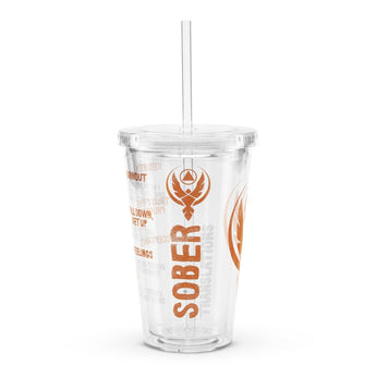 Sober Translations Vol. 4 – 16 oz Clear Tumbler with Straw - Default Title | Sobervation
