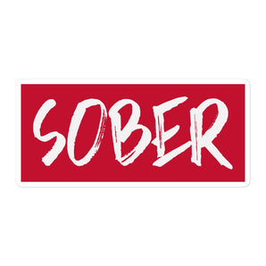 Sober Vinyl Sticker - Bold Recovery Sticker - 5.5″×5.5″ | Sobervation