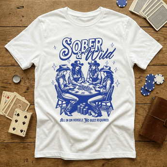 SOBER & WILD – Organic Women’s Tee (No Buzz Required) - Off White / S | Sobervation