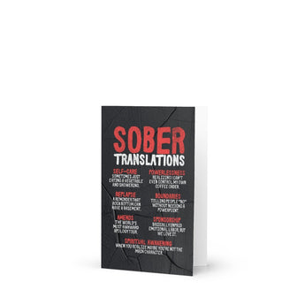 Soberversary Card – Sober Translations Vol. 3 (Red Edition) - Default Title | Sobervation