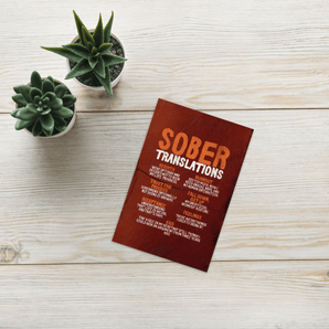 Soberversary Card – Sober Translations Vol. 4 (Phoenix Reborn) - Default Title | Sobervation