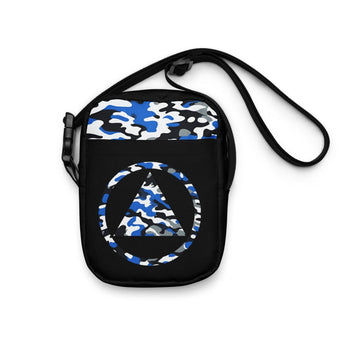 Sobriety Camo Crossbody Bag - Blue Camo AA Symbol Water-Resistant Bag - Default Title | Sobervation