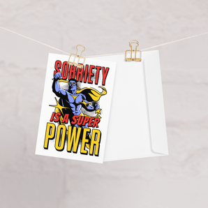 Sobriety is a Superpower Greeting Card – Superhero Recovery Card - Default Title | Sobervation