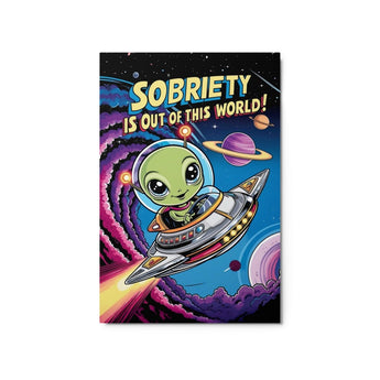 Sobriety Is Out of This World – Metal Wall Art - 20″×30″ | Sobervation