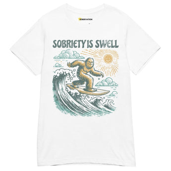 Sobriety Is Swell – Women’s Essential Tee - S | Sobervation