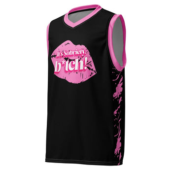 It's Sobriety B*tch Basketball Jersey - Unapologetic Recovery Jersey - 2XS | Sobervation