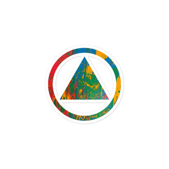 Sobriety Symbol Pride Bubble-Free Sticker - 3″×3″ | Sobervation