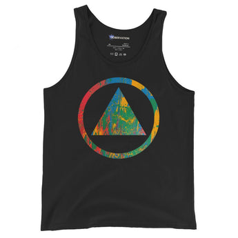 Sobriety Symbol Pride Tank – Men’s - Black / XS | Sobervation