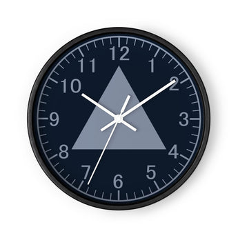 Sobriety Symbol Wall Clock – Navy & Light Blue - Wall Clock - Sobervation