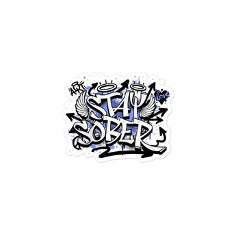 Stay Sober Vinyl Sticker - Durable Waterproof Decal - 3″×3″ | Sobervation