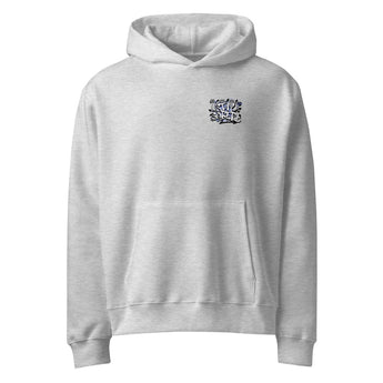 Stay Sober Oversized Heavyweight Hoodie – Statement Back Print - Athletic Heather / S | Sobervation