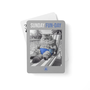 Sunday Fun Day Poker Cards – Premium Custom Recovery Deck - Default Title | Sobervation