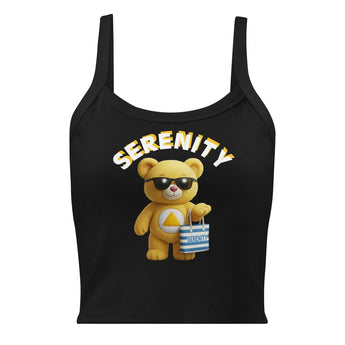 Sunny the Serenity Cub Micro-Rib Tank - Solid Black Blend / XS | Sobervation