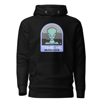 "Take Me to a Meeting" Premium Unisex Hoodie - Black / S | Sobervation