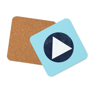 Vintage Recovery Symbol Cork-Back Coaster - Default Title | Sobervation
