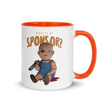 Wanna Be My Sponsor? Halloween Mug - Mug - Sobervation