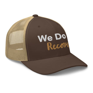 We Do Recover Trucker Cap – Recovery Pride Headwear - Navy | Sobervation