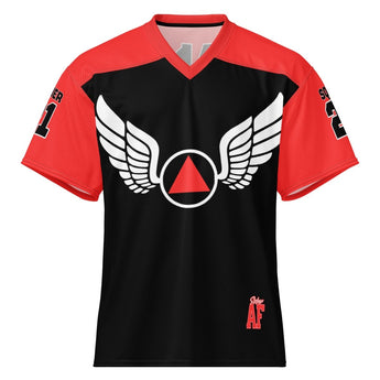 Wings of Recovery – Custom Football Jersey (Red Edition) - 2XS | Sobervation