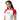 Wings of Recovery Embroidered Baby Tee | Women's Micro-Rib Raglan - White/Red / M | Sobervation