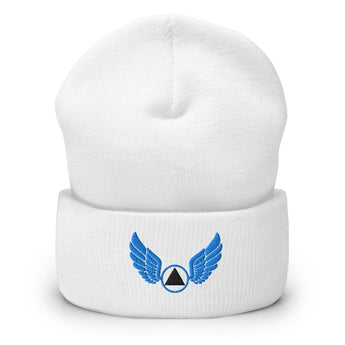 Wings of Recovery Embroidered Cuffed Beanie – AA Symbol Headwear - Default Title | Sobervation