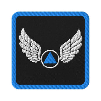 Wings of Recovery Embroidered Patch – Freedom, Strength & Sobriety - Default Title | Sobervation