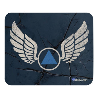 Wings of Recovery Mouse Pad – Clarity in Every Click - Default Title | Sobervation
