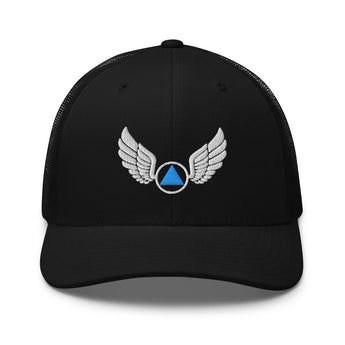 Wings of Recovery – Retro Trucker Hat - Black | Sobervation