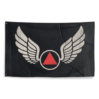 Wings of Recovery Wall Flag – Red Triangle Edition - Default Title | Sobervation