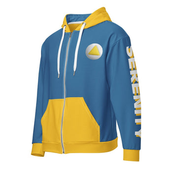 Yellow Serenity Cub Zip Hoodie – Sunny’s Beach Day Vibes - 2XS | Sobervation