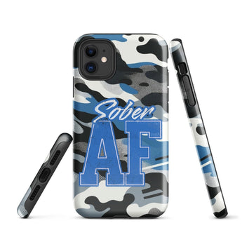 SOBER AF Camo Graffiti iPhone Tough Case - Dual Layer Protection - iPhone 11 | Sobervation