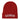 SOBER Embroidered Beanie - White Thread Recovery Knit Hat - Red | Sobervation