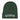 SOBER Embroidered Beanie - White Thread Recovery Knit Hat - Dark green | Sobervation
