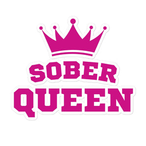 Sober Queen Vinyl Sticker - High-Opacity Bubble Free Decal - 5.5″×5.5″ | Sobervation