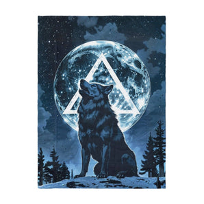 Awaken Wolf Comforter – Premium Recovery Symbol Bedding - Twin XL | Sobervation