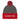 Be Grateful Today Pom - Pom Beanie – Playful Warmth, Grounded Message - Dark Heather Grey/ Red Pom Pom Beanie - Sobervation