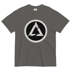 Break the Chains Sobriety Symbol Heavyweight Tee - Pepper / S | Sobervation