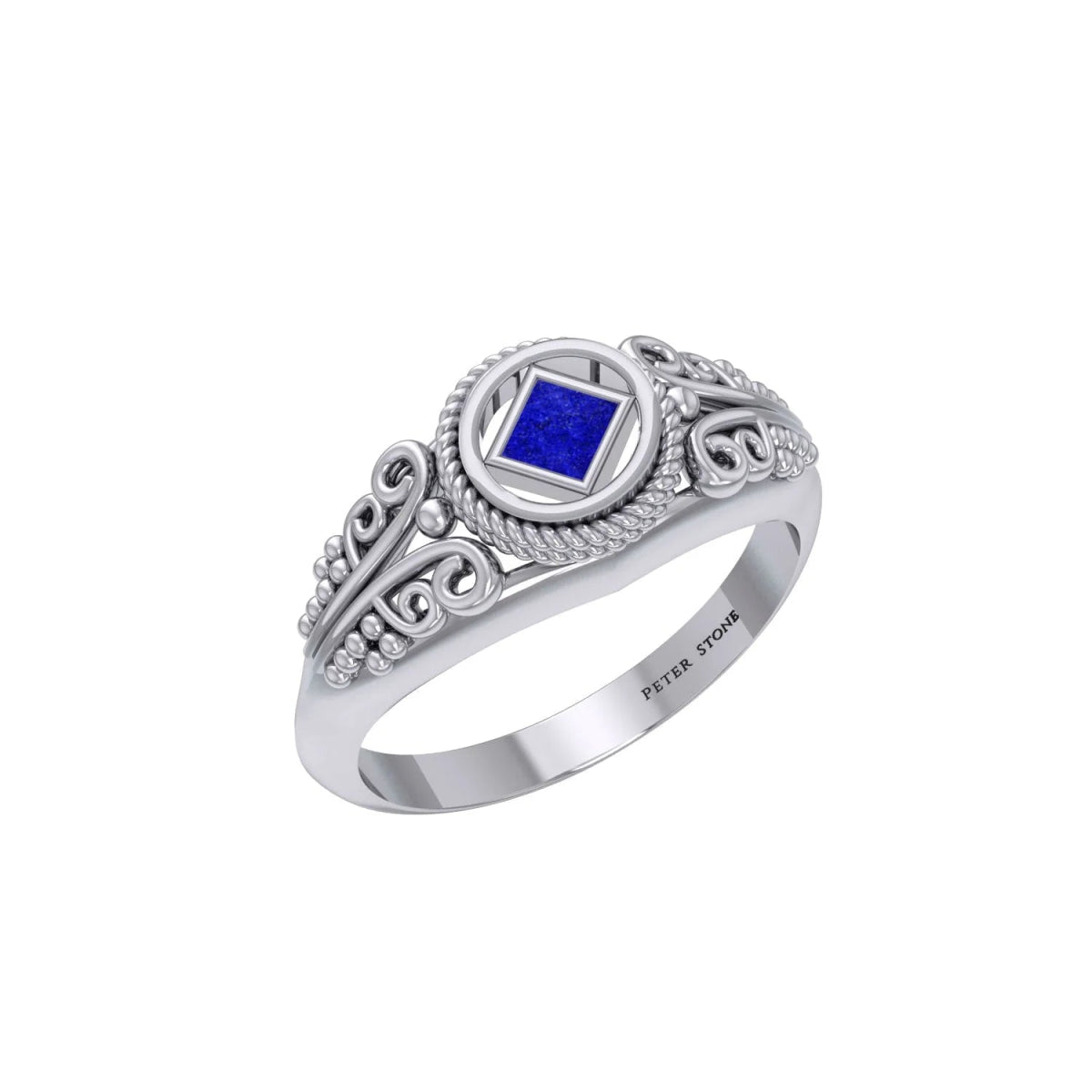 Nklaus 2x Creole Celtico Bali In Argento 925 Con Cristallo Blu 14mm - Fatto In Germania